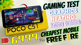 POCO C51 FreeFire Battery Draining Test | Cheapest Mobile For FreeFire | Atul Tech Bazaar