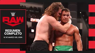 WWE RAW 11 Marzo 2024 - Resumen Completo en Español