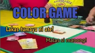 COLOR GAME, isang beses Lang pinatama si manong