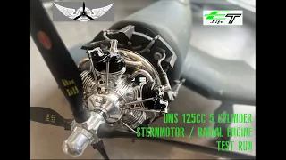 UMS Sternmotor Radial Engine 125cc Testlauf / Testrun