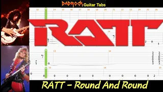 Round And Round - RATT - Guitar + Bass TABS Lesson