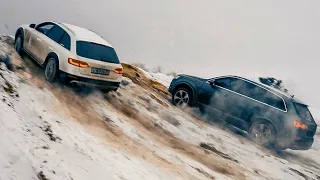 Блондинка на AUDI поспорила с ПАРНЯМИ на MERCEDES Е-klasse и BMW X3