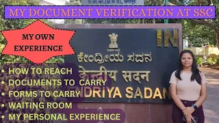 Documents Verification Process at SSC