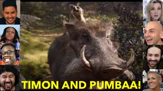 Reactors Reactions To Timon And Pumbaa Reveal | The Lion King