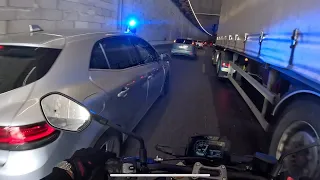 🚨QUAND TU ESSAIE D’ESQUIVER LA POLICE EN GSXS 1000!! 🚔🚔