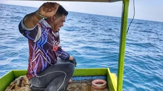 MANTAP.!!jackpot full strike mancing di sarang ikan kerapu besar