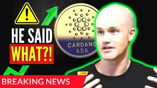 Coinbase Accidently Spilled ADA Cardano Will Reach $10 sooner that you Think! Insane Cardano ADA!