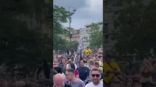 Rudar Nebojša Stanojević na protestu "Srbija protiv nasilja"! #srbijaprotivnasilja