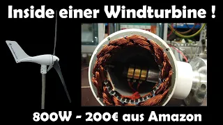 Inside einer Windturbine mit 800Watt! Amazon Produkt um 200€ - HOT & SCHROTT ! 2022