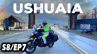 VIAGEM DE MOTO PARA USHUAIA - CHEGUEI DEPOIS de 7 DIAS EM CIMA da MOTO - S8/EP7