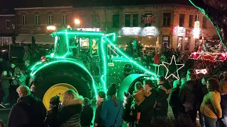 Tractor kerstlichtjesparade Landelijke Gilde Staden