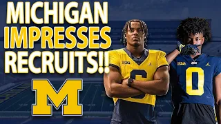 Michigan Impresses LOTS of Recruits During Visits, Plus New Predictions in for Michigan, and More!!