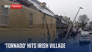 Extreme weather: Irish village hit by 'tornado'