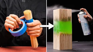 How to Make a Night Lamp out of Epoxy & Wooden Skewers | Epoxy Resin Project