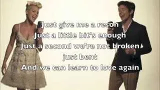 Pink - Just give me a Reason, Lyrics