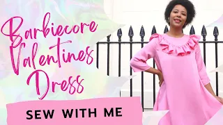 Barbiecore Easy DIY Valentines Dress | Sew With Me