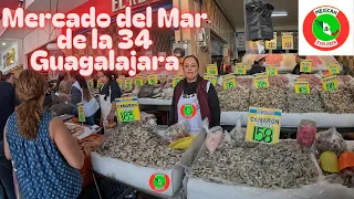 Mercado del Mar de la 34 Guagalajara 4K Walking Tour