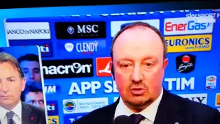 Benitez contro Massimo Mauro:"Hai chiesto scusa?" (SKY Napoli-Atalanta)