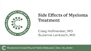 Side Effects of Myeloma Treatment | MCRT Webcast December 19