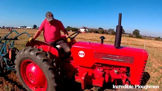 1964 McCormick International B275 2.3 Litre 4-Cyl Diesel Tractor (38HP) with Ransomes Plough