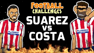 🔥SUAREZ vs COSTA🔥 Football Challenges!