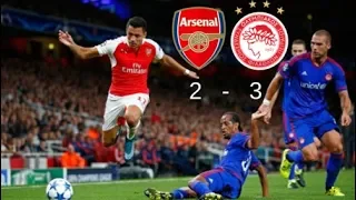 Arsenal FC - 2 Olympiacos - 3 -/UCL 2015-2016 – Highlights