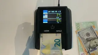 AL-136T Counterfeit Money Detector EUR AUD GBP Ultraviolet Light Money Detector