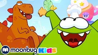Om Nom Stories - Dinosaur Mega Meal! | Om Nom Cafe | Funny Cartoons for Kids and Babies