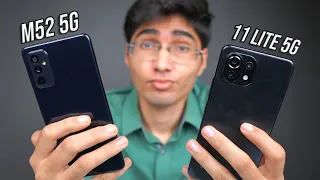 Samsung M52 5G vs Xiaomi 11 Lite NE 5G Practical Comparison🔥GALTI MAT KARNA!