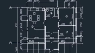 План дома в AutoCAD. Часть 1