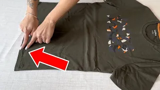 Comment Plier un T-shirt en 2 Secondes (Astuce Pratique)