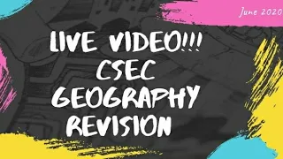 Geography CSEC Revision
