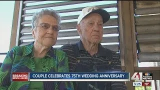 Couple celebrates 75th wedding anniversary