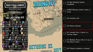 Daily Challenges Madam Nazar Heron Locations RDR2 Red Dead Online (10/21/19)