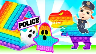 Police Officer in the Pop It World | Funny Animation for Children | Dolly and Friends 3D