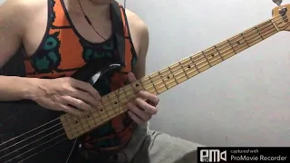 TRUST BASS COVER with Lyrics - Megadeth