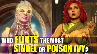 Who Flirts The Most - Sindel or Poison Ivy ( Relationship Intro Dialogues ) MK 11 - Injustice 2