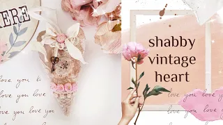 Shabby Chic Heart  Decoration / Шебби-шик сердечко/ Винтажное сердечко