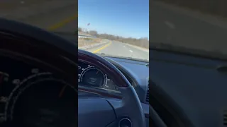 2002 Mercedes s55  going fast on twisting road with abc on #shorts