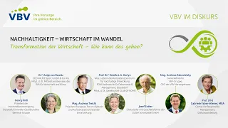 VBV im Diskurs | Nachhaltigkeit: | Transformation der Wirtschaft: Wie kann das gehen?