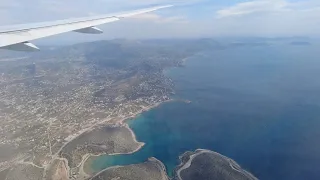 Athens, Greece - Landing at Athens International Airport Eleftherios Venizelos (2022)