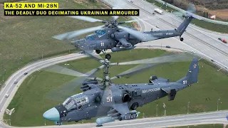 Ka-52 and Mi-28N Helicopters: The Deadly Duo Decimating Ukrainian Armoured Vehicles