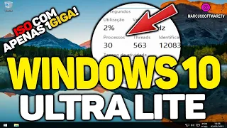 WINDOWS 10 ULTRA LITE PESANDO APENAS 1 GIGA!