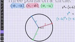 Three Points on a Circle