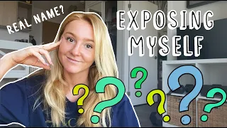 Telling you my REAL name - Exposing myself