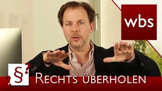 Darf ich auf der Autobahn rechts überholen? | Rechtsanwalt Christian Solmecke