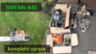 Stihl Ms 440 totální rozbor a oprava, Chainsaw Stihl repair,@jpforest8882