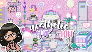 Aesthetic Y2K LOFT Design🌸New Update Toca Boca House Ideas💜[House Design] TocaLifeWorld | Makeover