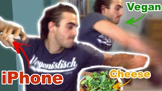 Pizza Mukbang - Powsimian | Vegan Eats Cheese and Loses His Superpowers