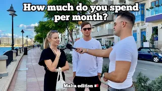 How Much Do You SPEND per month living in Malta ? - asking the public